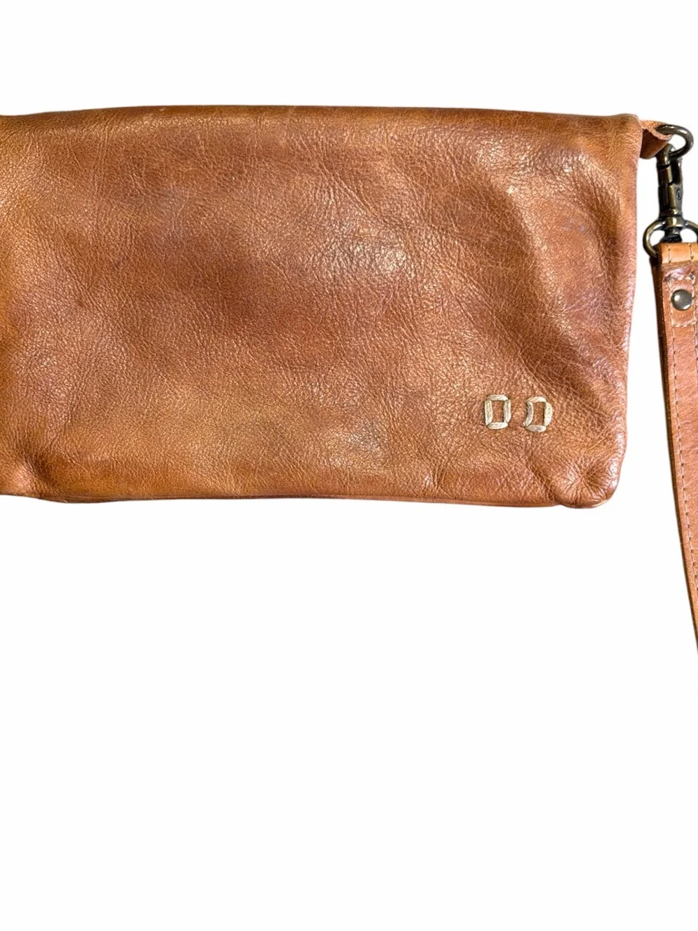 Bed Stu Leather Cadence Clutch Wallet Wristlet Crossbody - Rustic Tan